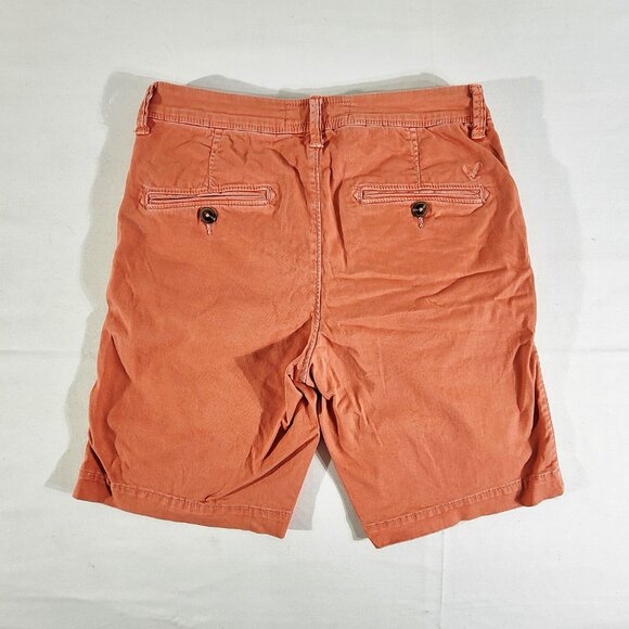 AMERICAN EAGLE Mens 30 (Actual 31" x 9.5") AEO Active Flex Slim Fit Chino Shorts - Picture 2 of 6